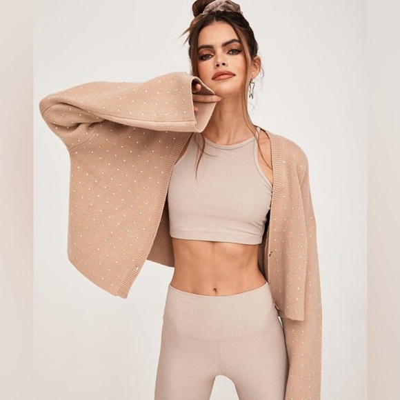 Beach Riot Super Cute Tan Cardigan - Picture 2 of 8